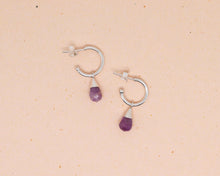 Lade das Bild in den Galerie-Viewer, Ohrringe Trust Amethyst Silber