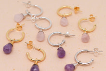 Lade das Bild in den Galerie-Viewer, Ohrringe Trust Amethyst Gold
