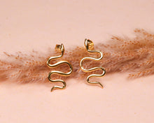 Lade das Bild in den Galerie-Viewer, Ohrringe Serpent Gold