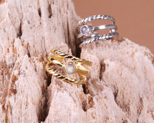 Lade das Bild in den Galerie-Viewer, Ring Lunara Tria Silber