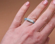 Lade das Bild in den Galerie-Viewer, Ring Amazonit & blauer Topas facettiert