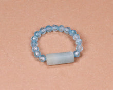Lade das Bild in den Galerie-Viewer, Ring Amazonit & blauer Topas facettiert