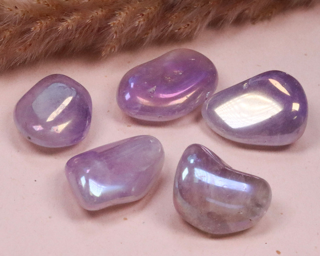 Angel Aura Amethyst Trommelstein