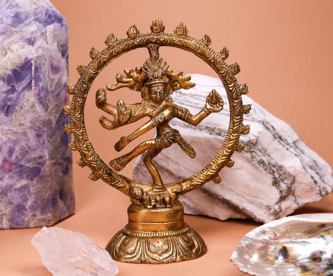 Figur Shiva Nataraja Messing