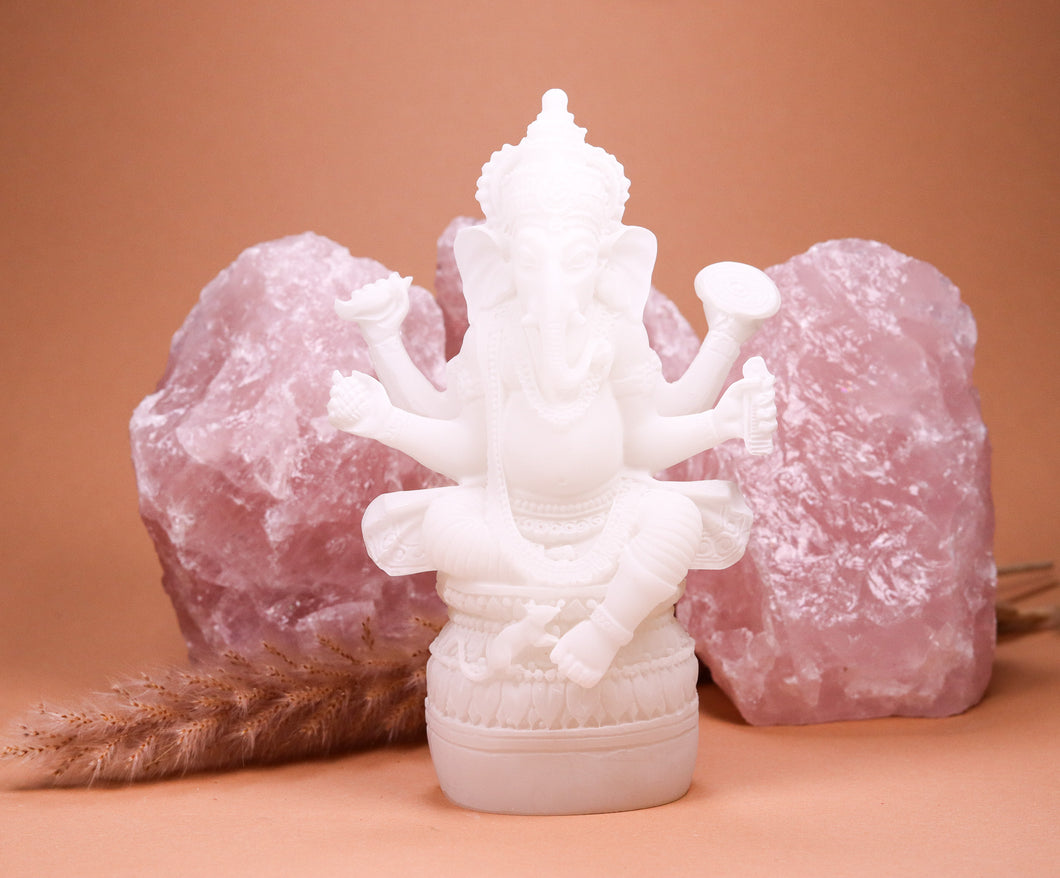 Figur Ganesha Alabaster Polyresin
