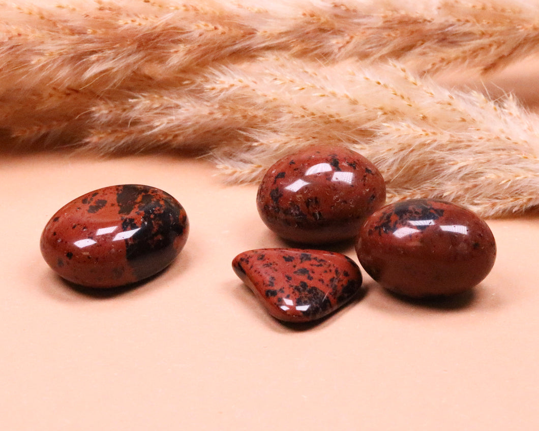 Mahagoni Obsidian Trommelstein