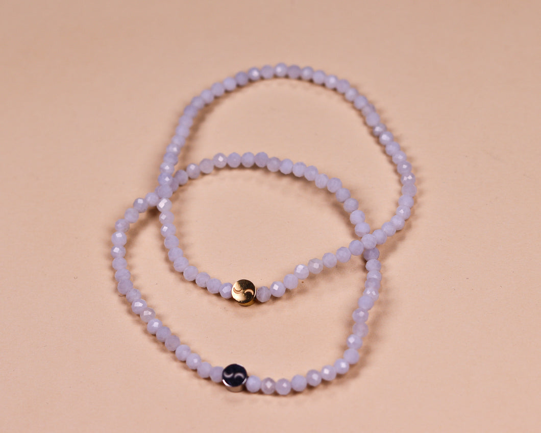 Armband Chalcedon blau
